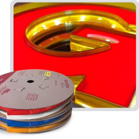 Cinta de Moldura para Decoración y Protección de Letras de Canal Silvatrim Gemini